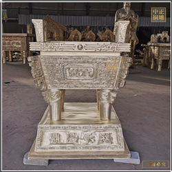 鎏金開(kāi)業(yè)方鼎鑄造